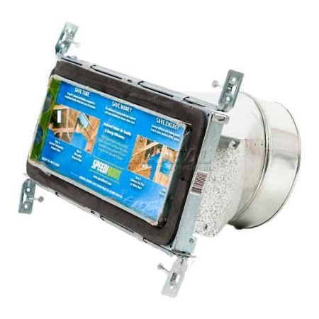 Kaper Ii Speedi-Boot Straight Register Vent Boot Adj. Hangers SBS-4128 SB 4in X 12in X 8in SBH-4128 SB